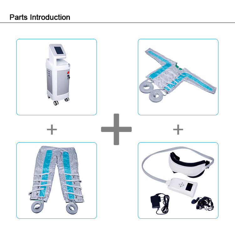 Lymphedema compression massage machine lymphatic drainage pressotherapy for weight loss