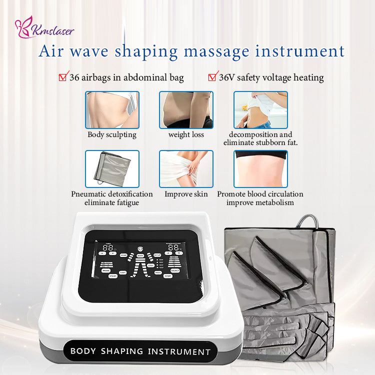 Kmslaser direct 36 air bag 3D air pressure body slimming machine pressotherapy device