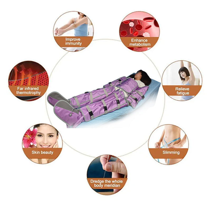 CE Lymphatic drainage suit machine pressotherapie piernas presoterapie adelgaza en casa presoterapia profesional pressotherapy