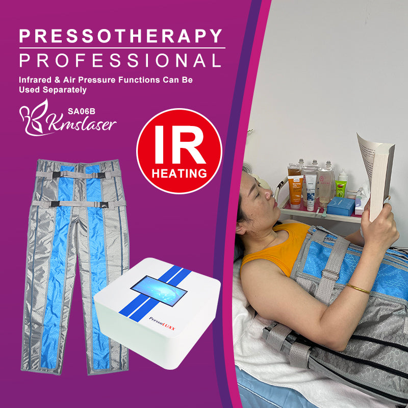 KMSLASER Pressotherapy presoterapie Machine IR heating Lymphatic Drainage