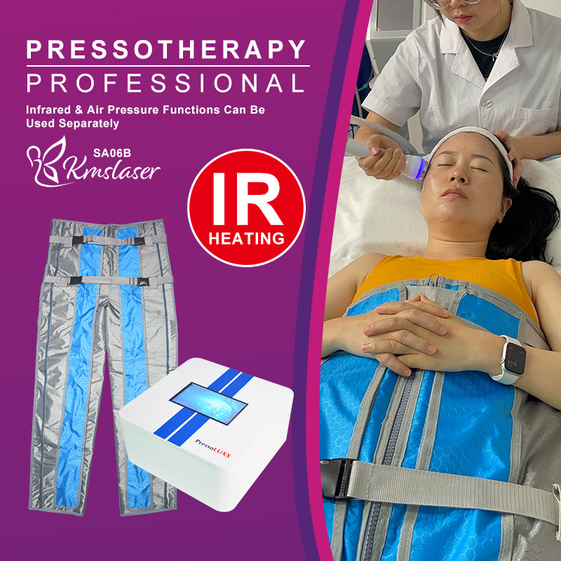 KMSLASER Pressotherapy presoterapie Machine IR heating Lymphatic Drainage