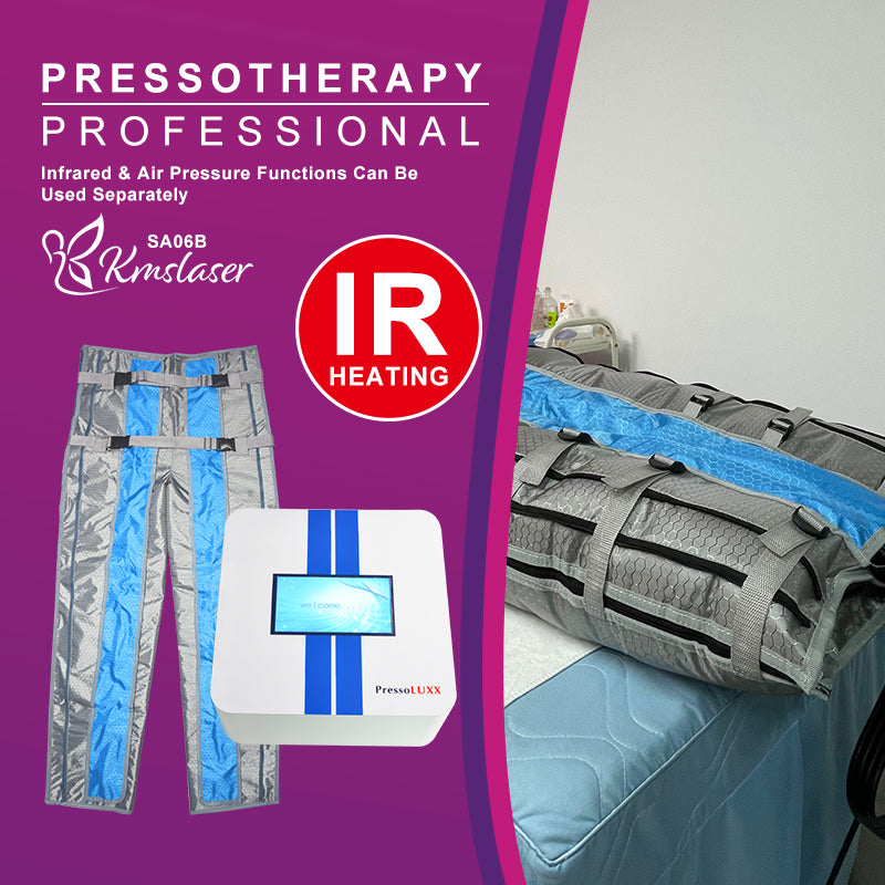 KMSLASER Pressotherapy presoterapie Machine IR heating Lymphatic Drainage