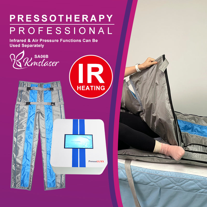 KMSLASER Pressotherapy presoterapie Machine IR heating Lymphatic Drainage