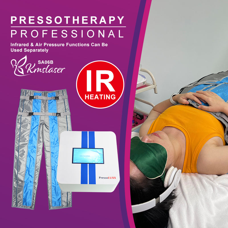 KMSLASER Pressotherapy presoterapie Machine IR heating Lymphatic Drainage