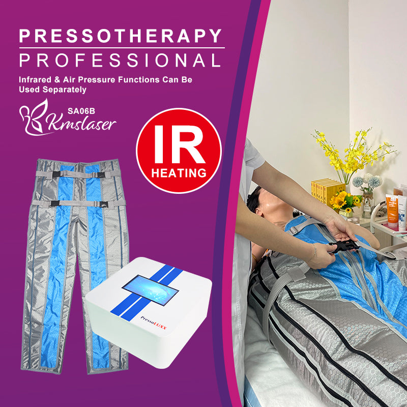 KMSLASER Pressotherapy presoterapie Machine IR heating Lymphatic Drainage