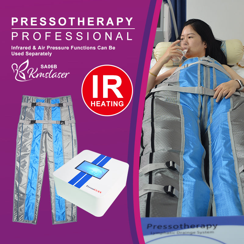 KMSLASER Pressotherapy presoterapie Machine IR heating Lymphatic Drainage