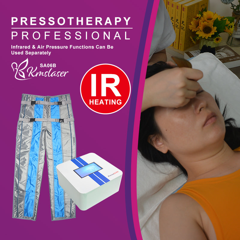 KMSLASER Pressotherapy presoterapie Machine IR heating Lymphatic Drainage