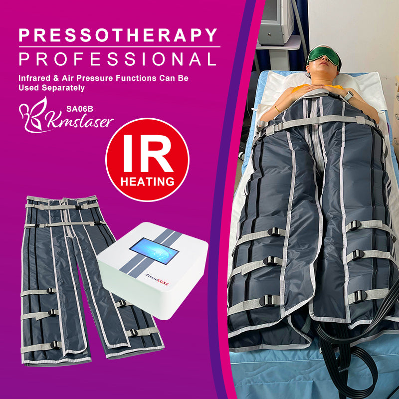 New 16 airbags Pressotherapy machine presoterapia botas Pressotherapie para adelgazar Kmslaser