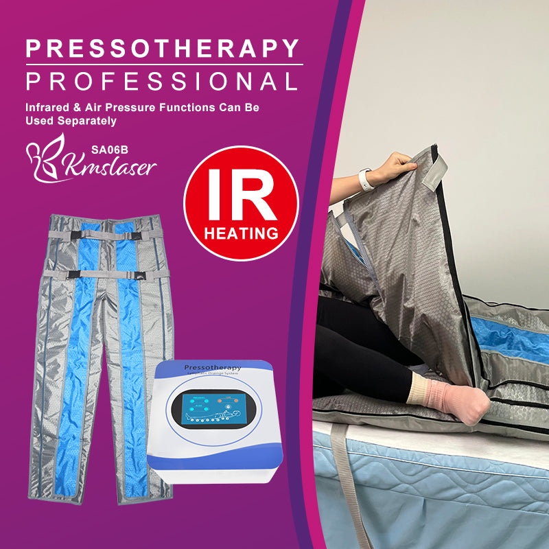 Professional Pressotherapy presoterapie Machine IR heating Relax Airflow Kmslaser