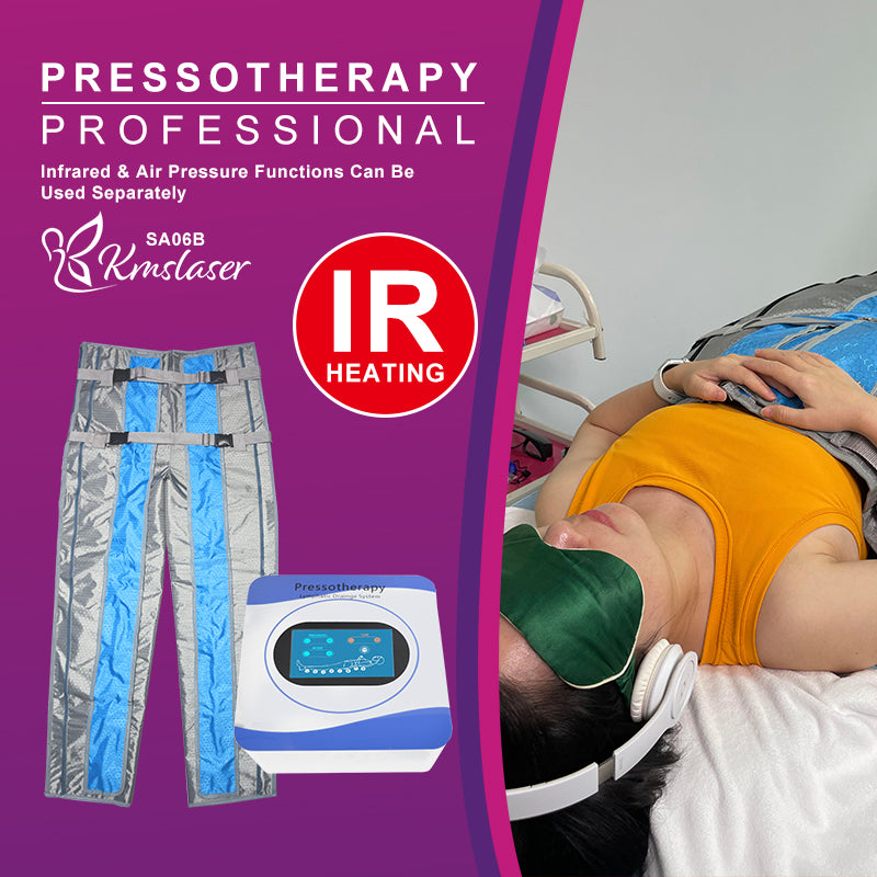 Professional Pressotherapy presoterapie Machine IR heating Relax Airflow Kmslaser